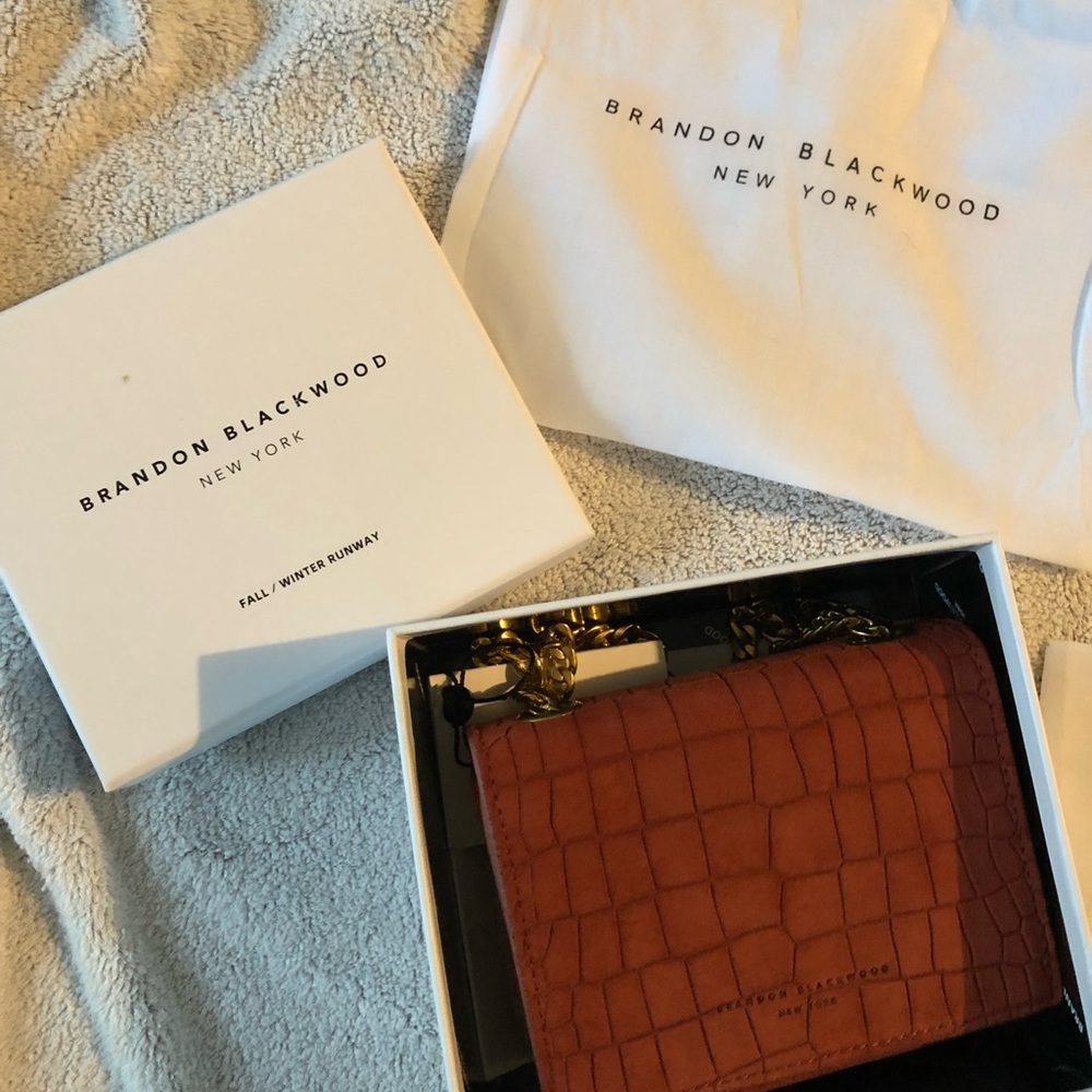 NWT/Brand new Brandon Blackwell Mini Sophia bag with gold hardware